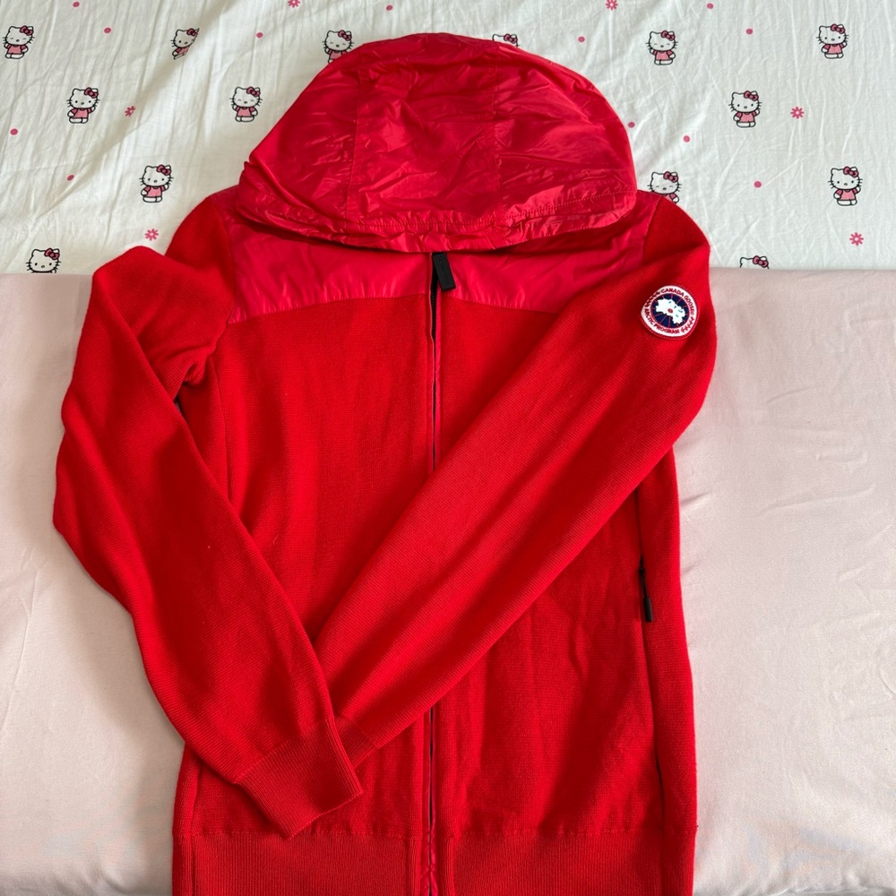 Canada Goose Red Merino Wool Sweater
